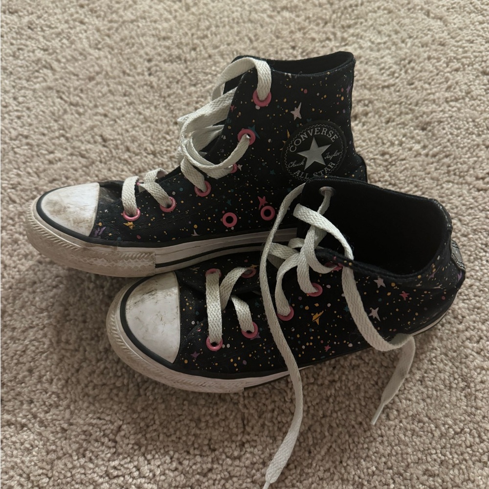Little Girls Size 13 Converse High Tops